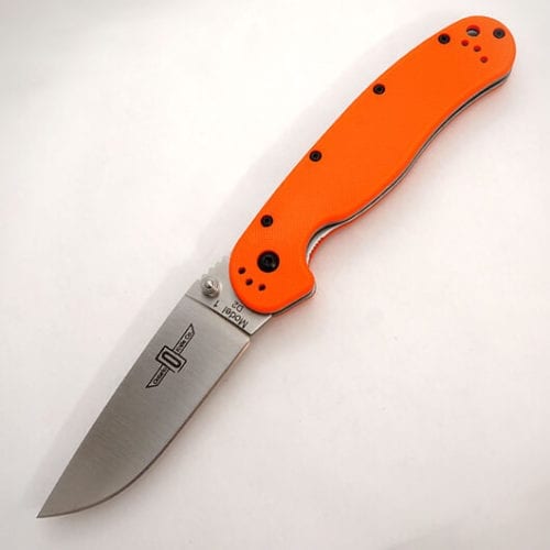 Ontario Rat 1 сталь D2 оранжевая рукоять
