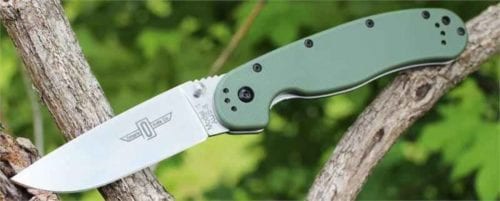 Ontario Rat Folder 1 зеленая рукоять, модель ON8848OD-R-40