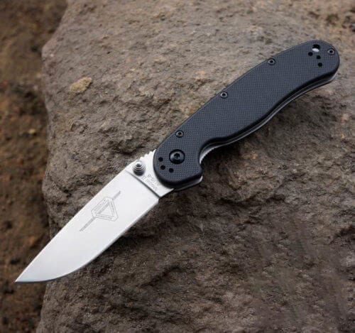 Ontario Rat Folder II черная рукоять, модель ON8860
