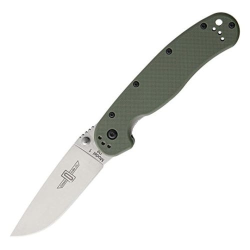 Ontario Rat Folder 1 сталь D2, зеленая рукоять, модель ON8867OD