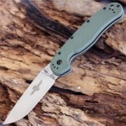 Ontario Rat Folder 1 сталь D2, зеленая рукоять, модель ON8867OD