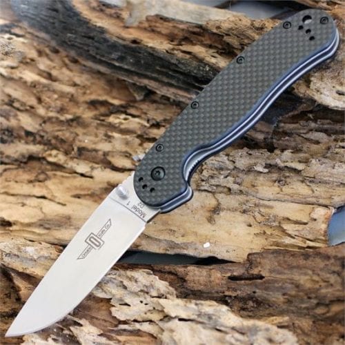 Ontario Rat Folder 1 сталь D2, карбоновая рукоять, модель ON8867CF