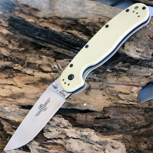 Ontario Rat Folder 1 сталь D2, бежевая рукоять (Tan), модель ON8867TN