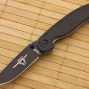 Ontario Rat Folder II черная рукоять черный клинок, модель 8861 Ontario Rat Folder II черная рукоять черный клинок, модель 8861