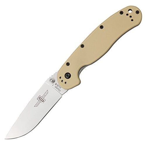 Ontario Rat Folder 1 бежевая рукоять Tan, модель ON8848DT