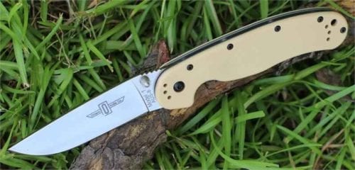 Ontario Rat Folder 1 бежевая рукоять Tan, модель ON8848DT